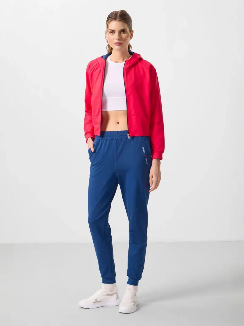 تومي لايف TOMMY Oversized Hooded Zip Sweatshirt And Pants Set