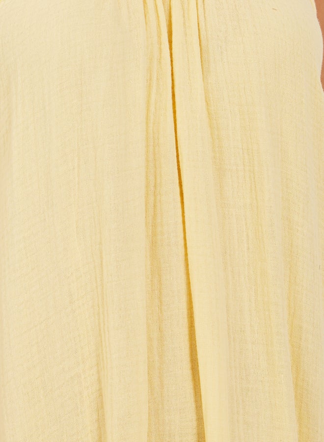 Styli Ruffled Hem Strappy Scoop Neck Slip Dress  - Image 3