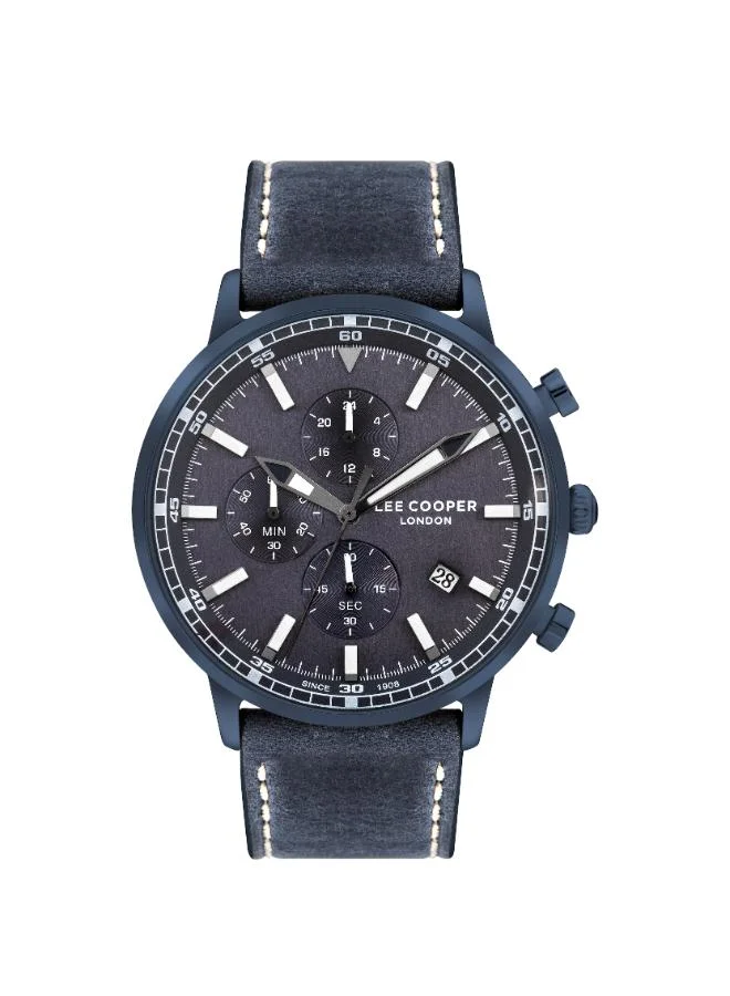 Lee Cooper Men's Leather Multi Function Watch LC07943.990 - 46 mm