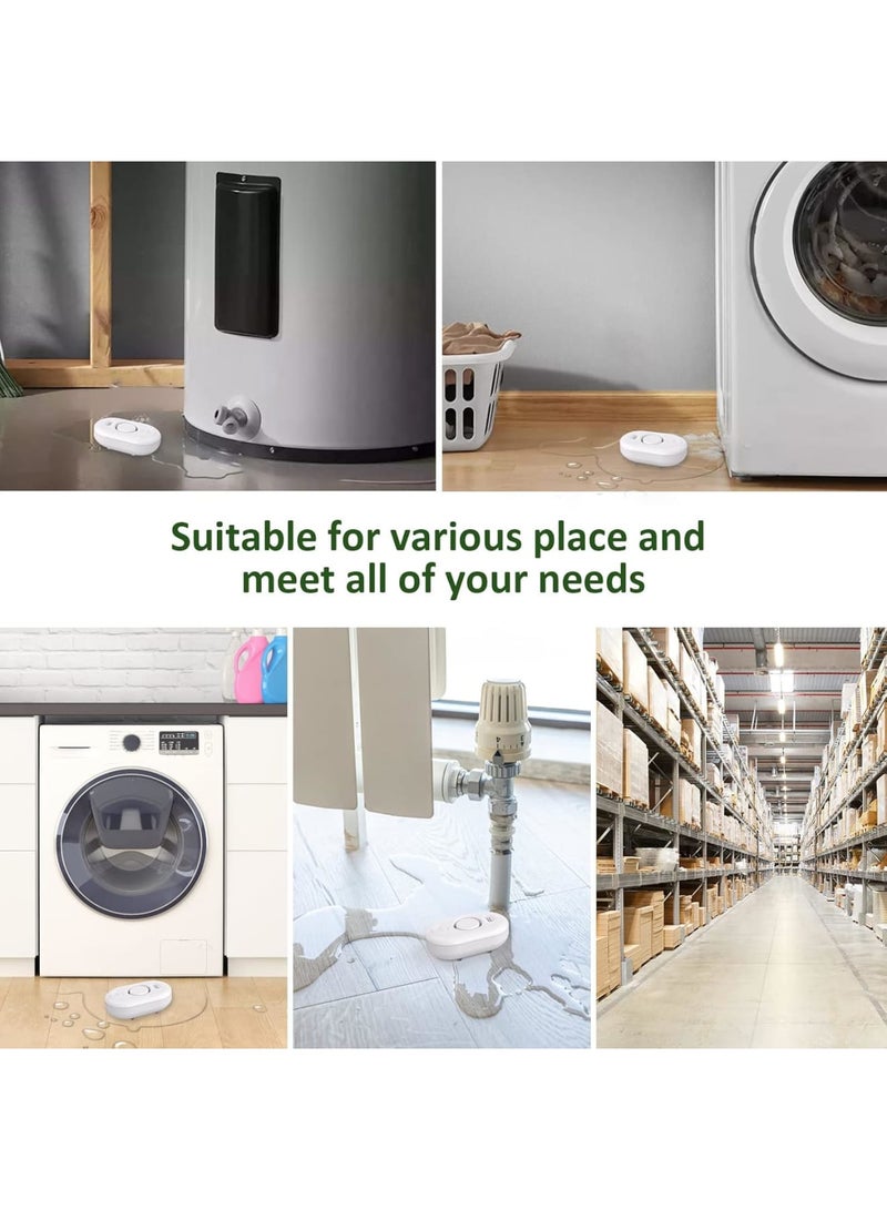 Cobest Water Leak Detector Sensor Alarm, Home Water Flooding Monitor Smart Sink Overflow Monitoring Adjustable Wet Moisture Alert Pipe Leakage Drip Detection Warning - Image 3
