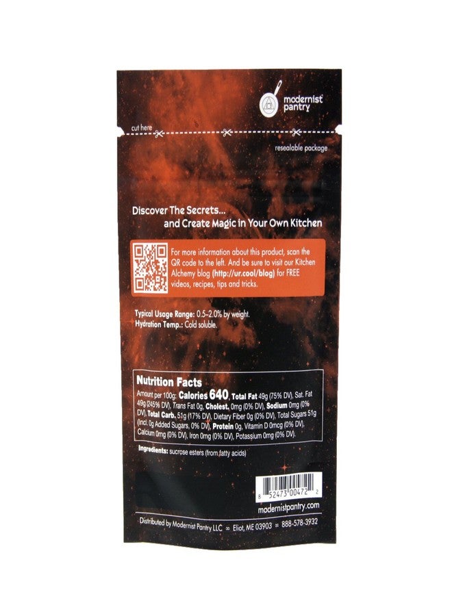Modernist Pantry Pure Sucrose Esters ⊘ Non-GMO Vegan OU Kosher Certified - 50g/2oz - Image 3