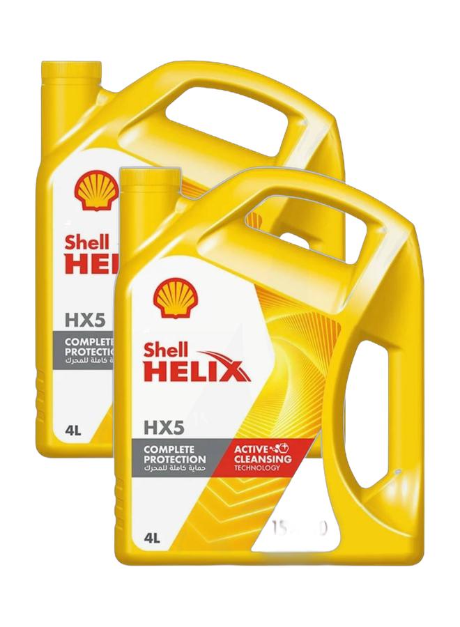 Shell Helix HX5 15W-50 Motor Oil 4L Bundle - Image 1