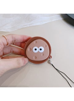 Color Picture Suitable For Fujifilm Instax Mini Evo Special Silicone Lens Cover Camera Protective Cover-Color:Brown Lid-coffee Cheese