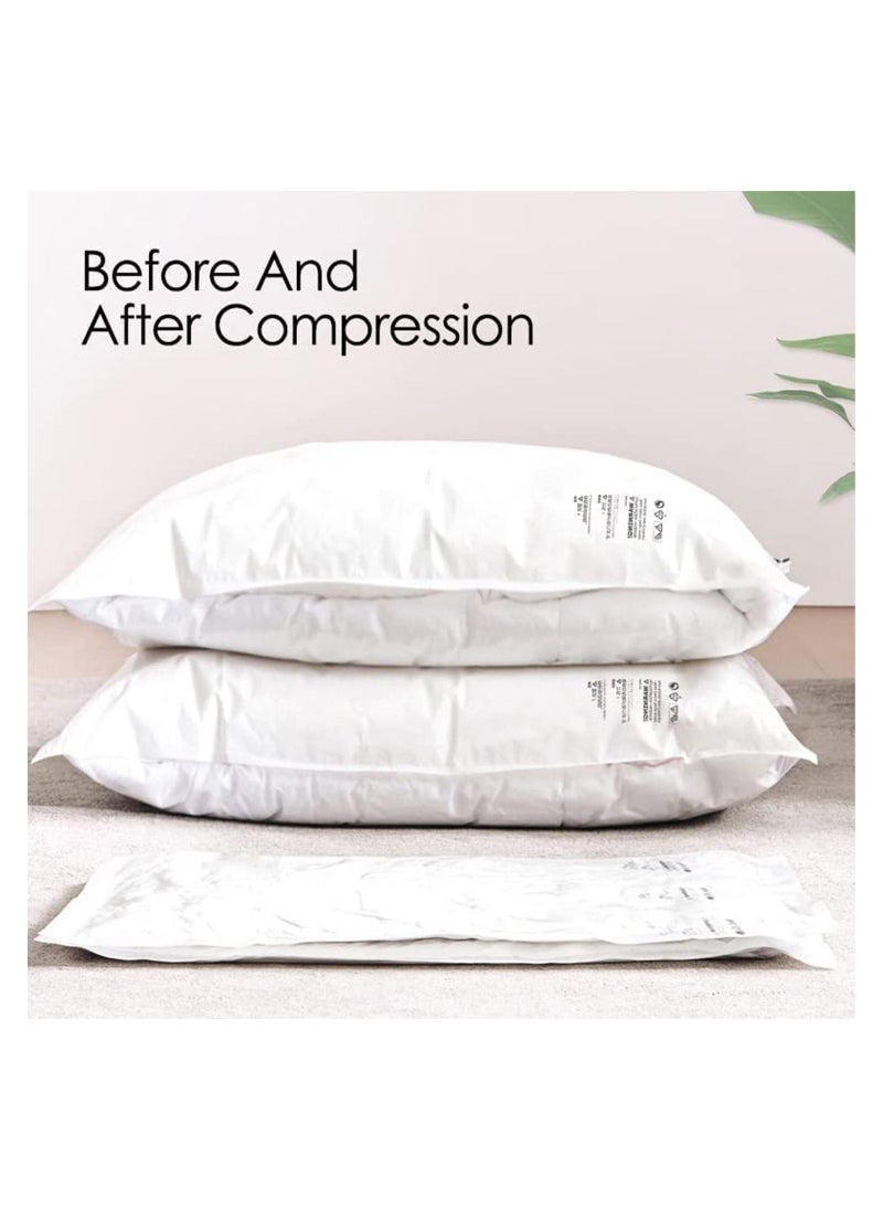 Generic Vacuum Seal Storage Bags, 10 Pack Reusable Compression Bags(2 Jumbo + 2 Large + 2 Medium + 4 Small), Premium Vacuum Storage Bags with Electric Pump for Bedding, Clothes, Curtains, Pillows  - Image 4