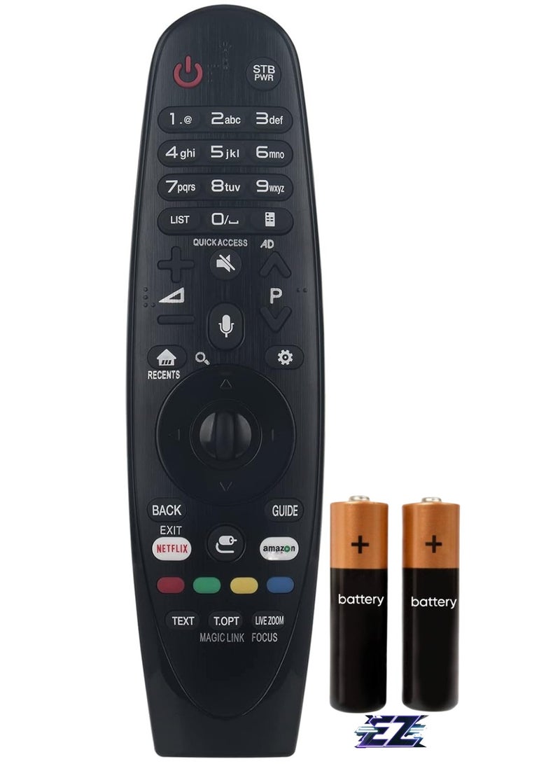 ELTRAZONE Voice Remote Control AN-MR650A Suitable for LG TV 55UJ654V 55SJ850T 60UJ654T 60UJ634V 60UJ654V 60SJ850T 65UJ654T 65UJ654V 65UJ752T 65SJ850T 55UJ7 52T [With Voice Indicator Function] with battery - Image 1