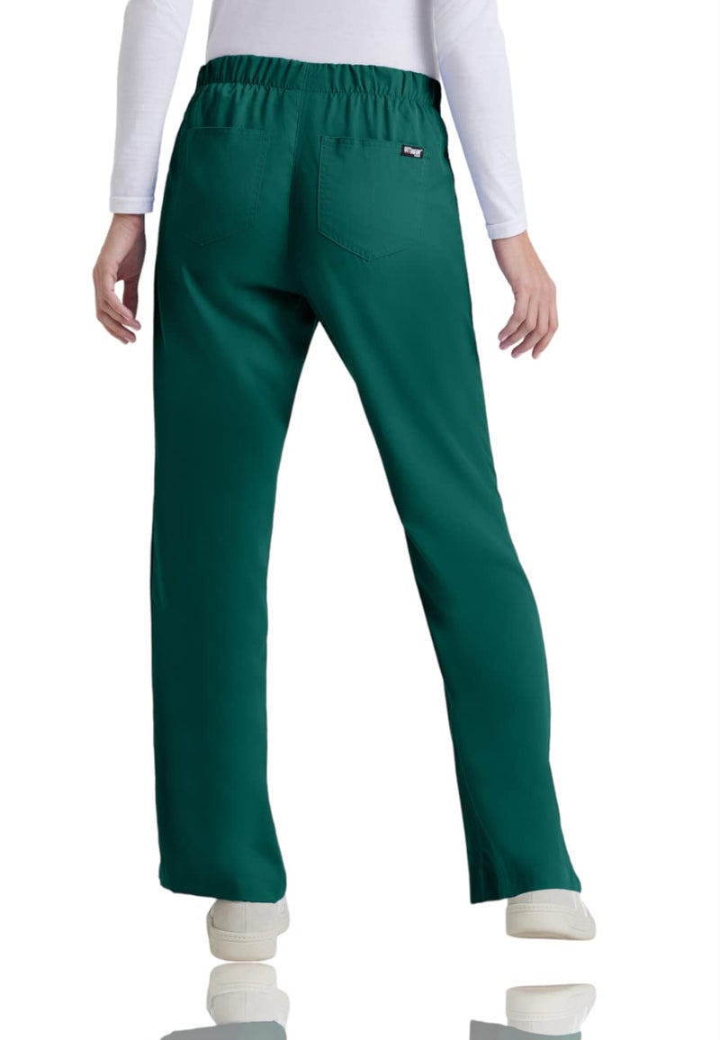Barco Grey’s Anatomy by BARCO Classic Riley Scrub Pant for Women – Hunter Green, 5-Pocket Mid-Rise Flared Leg Bottoms with Natural Stretch, Soil Release Fabric, and Super-Soft Finish – XL, Regular Fit - Image 2