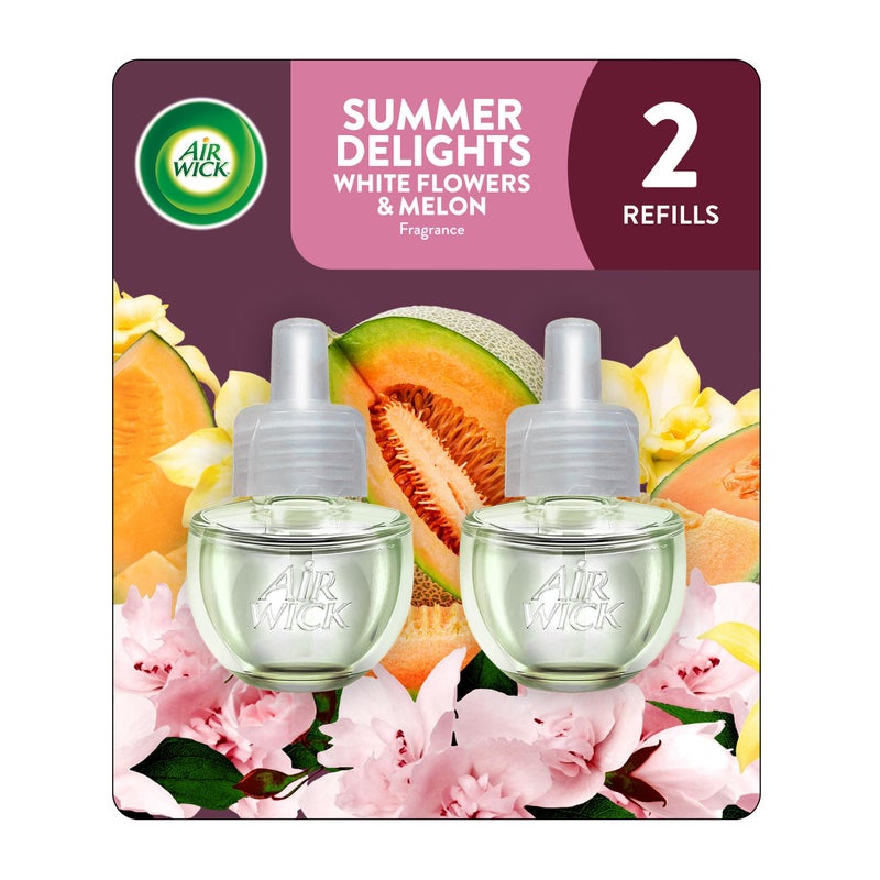 Air Wick Plug in Scented Oil Refill 2 ct Summer Delights Air Freshener Essential Oils