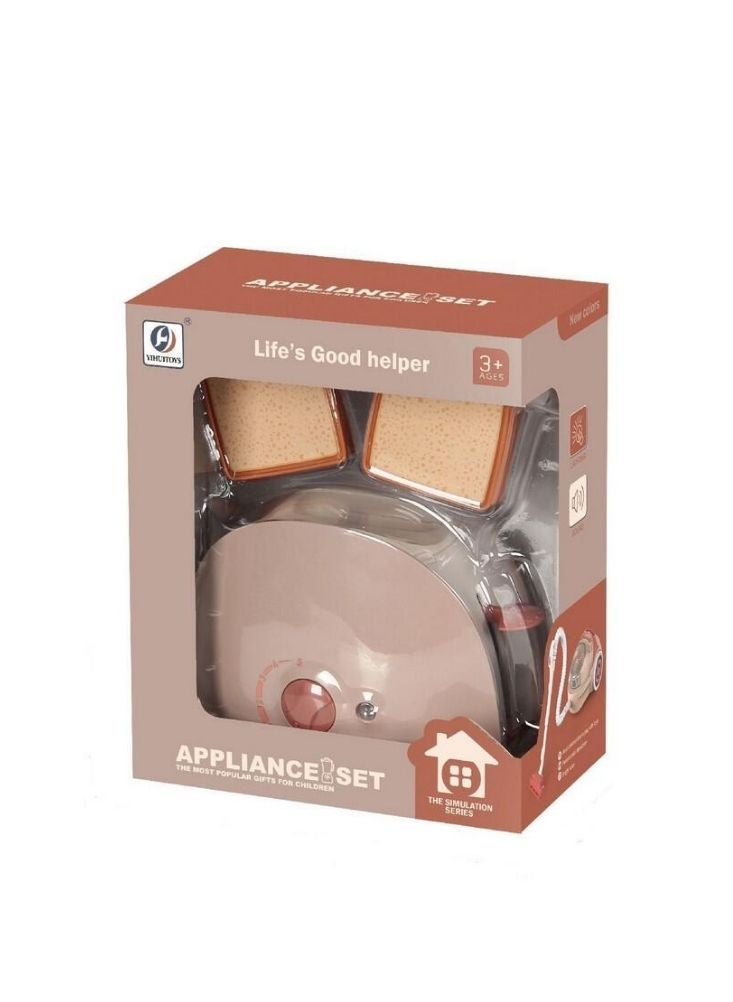 بريميم مجموعة أجهزة محمصة لعبة - محاكاة محمصة مطبخ مع ضوء وصوت للأطفال - Image 1