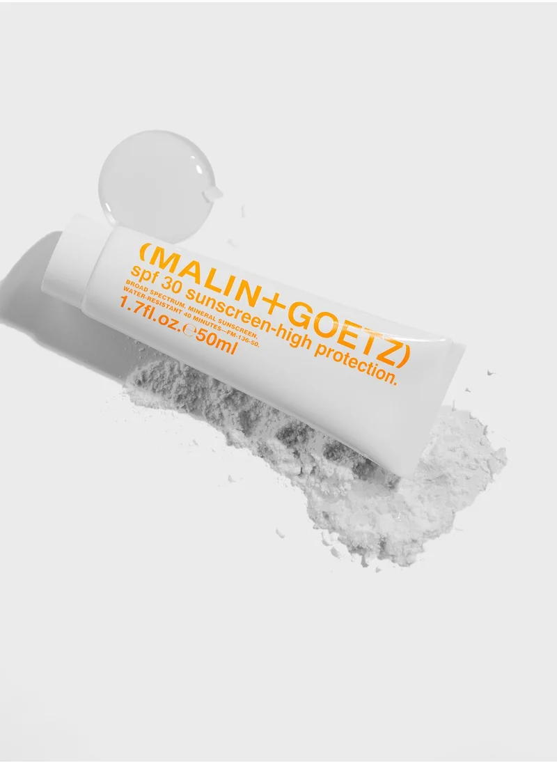 (MALIN+GOETZ) SPF 30 Mineral Sunscreen – High Protection Tanning Cream