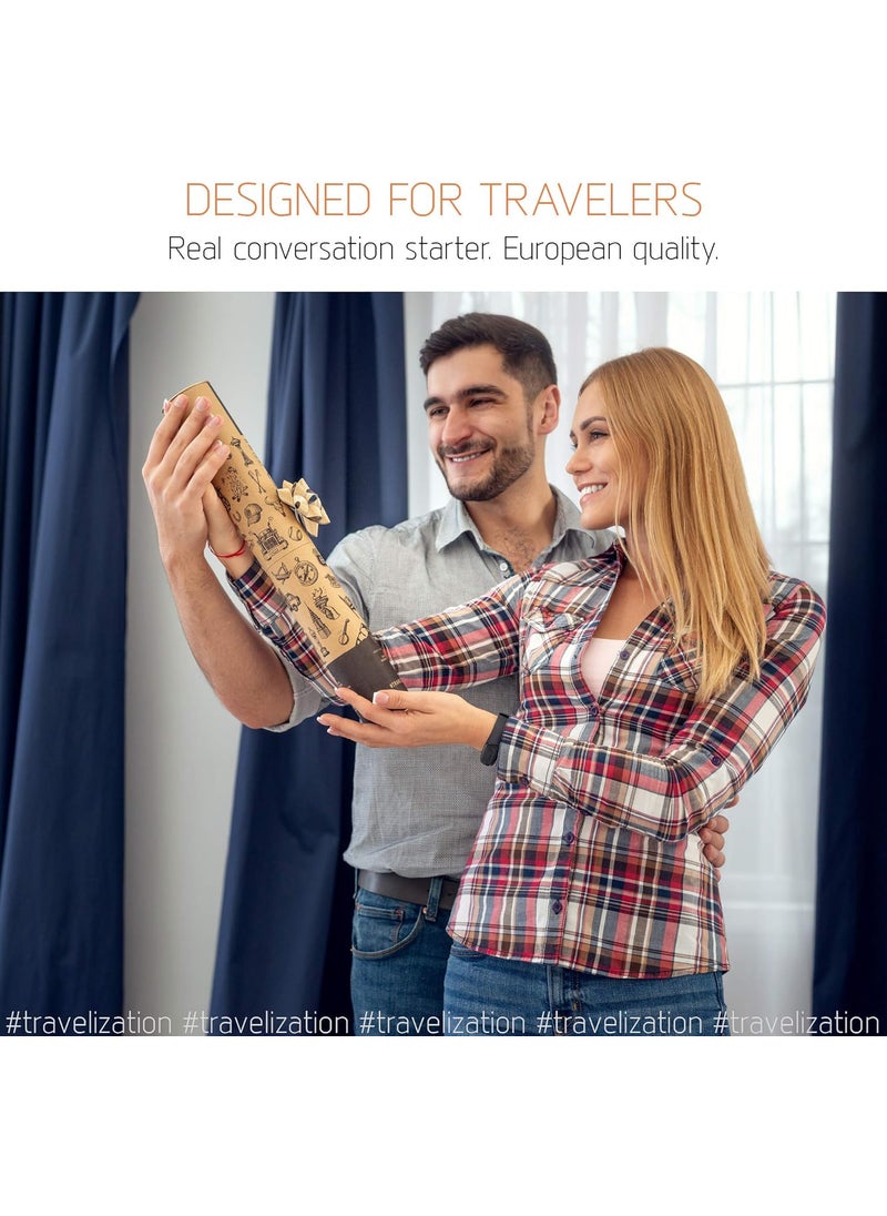 Travelization Travelization 24 Magnetic Poster Hanger Frame  24x17 Scratch Off World Map Deluxe Edition Set  - Image 3