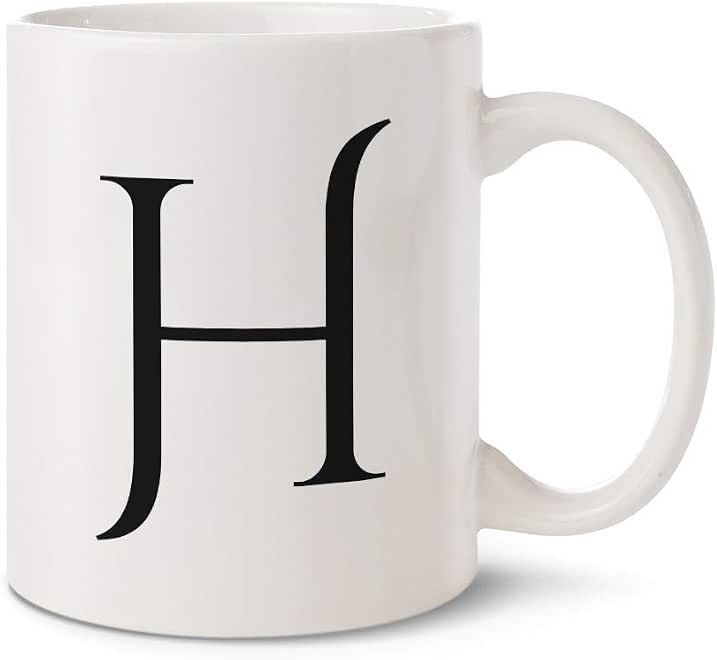 HAZEL H Mug White-1033