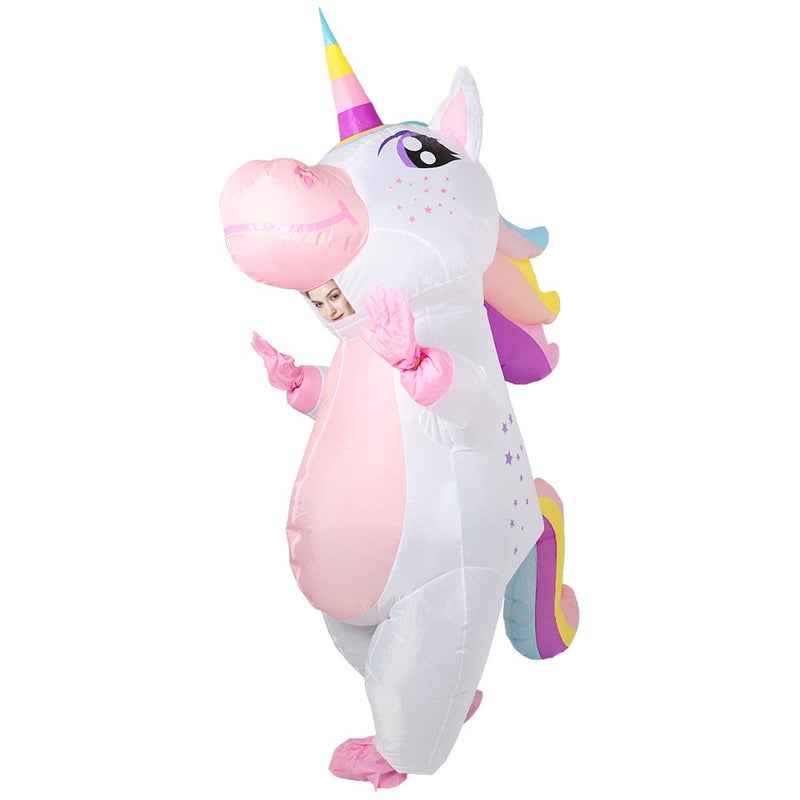 OurWarm Inflatable Unicorn Costume Adult Funny Halloween Inflatables Costume blow up costumes for Man and Women Halloween Party Cosplay Supplies - Image 2