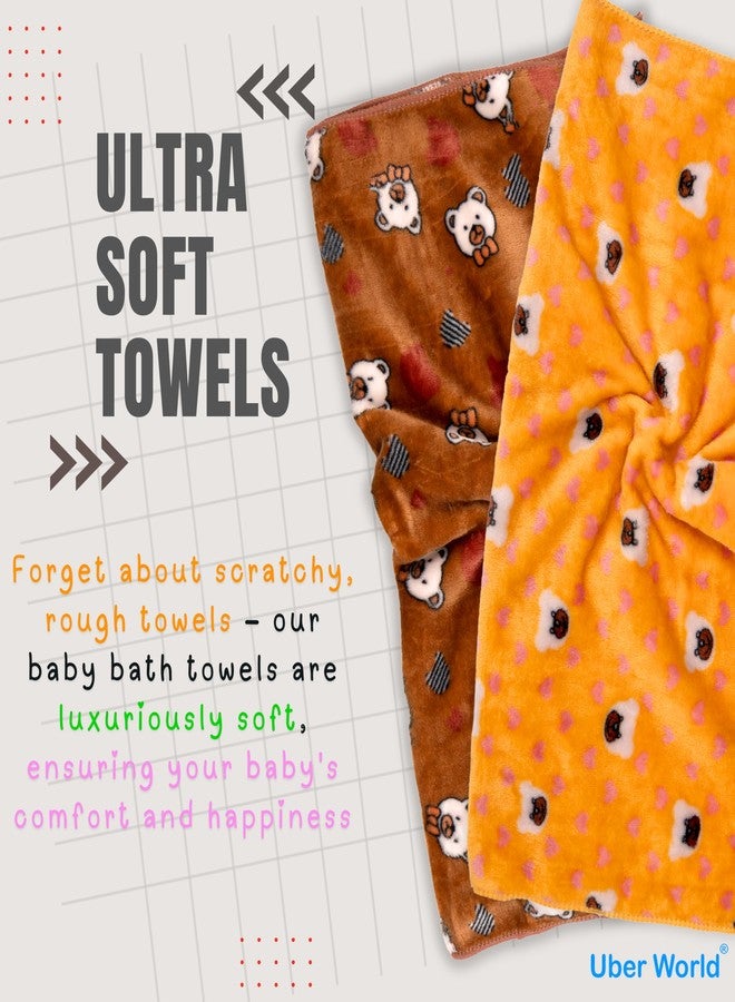 Uber World Baby Towels for Newborns | Baby Wrapper for New Born | Baby Towels for 0 to 2 Years | Baby Wrapper for New Born | Baby Bath Towels (2) - Image 2