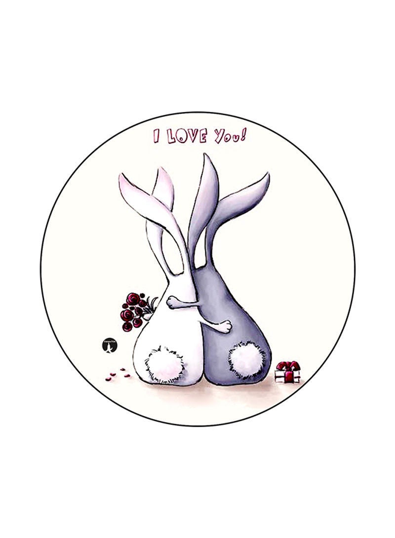 RKN Rabbits Printed Mouse Pad Multicolour