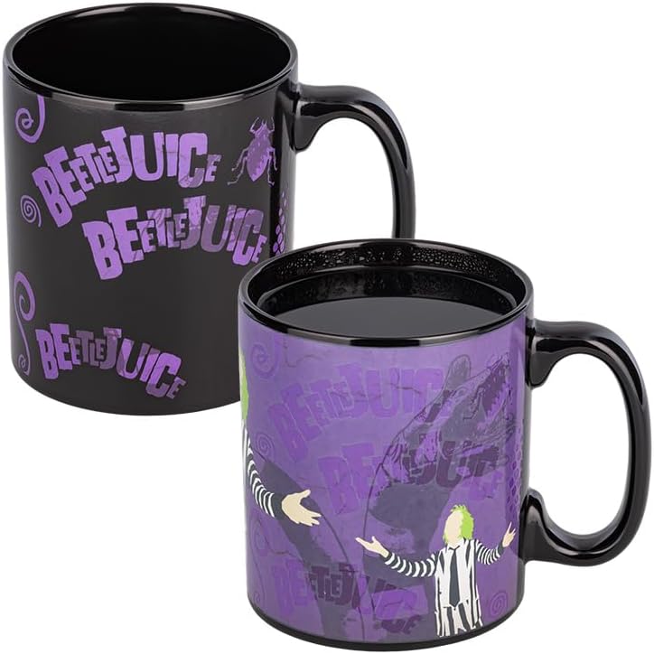 Paladone كوب بالادون بيتيليوجس XL الذي يتغير لونه مع الحرارة - هدية مرخصة رسمياً لمحبي أفلام الرعب الكلاسيكية - أدوات شرب خزفية لعشاق أفلام الثمانينات - كوب بسعة 550 مل 18 أونصة سائلة - Image 2