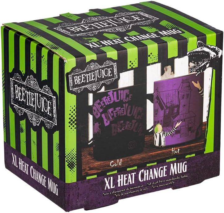 Paladone كوب بالادون بيتيليوجس XL الذي يتغير لونه مع الحرارة - هدية مرخصة رسمياً لمحبي أفلام الرعب الكلاسيكية - أدوات شرب خزفية لعشاق أفلام الثمانينات - كوب بسعة 550 مل 18 أونصة سائلة - Image 3