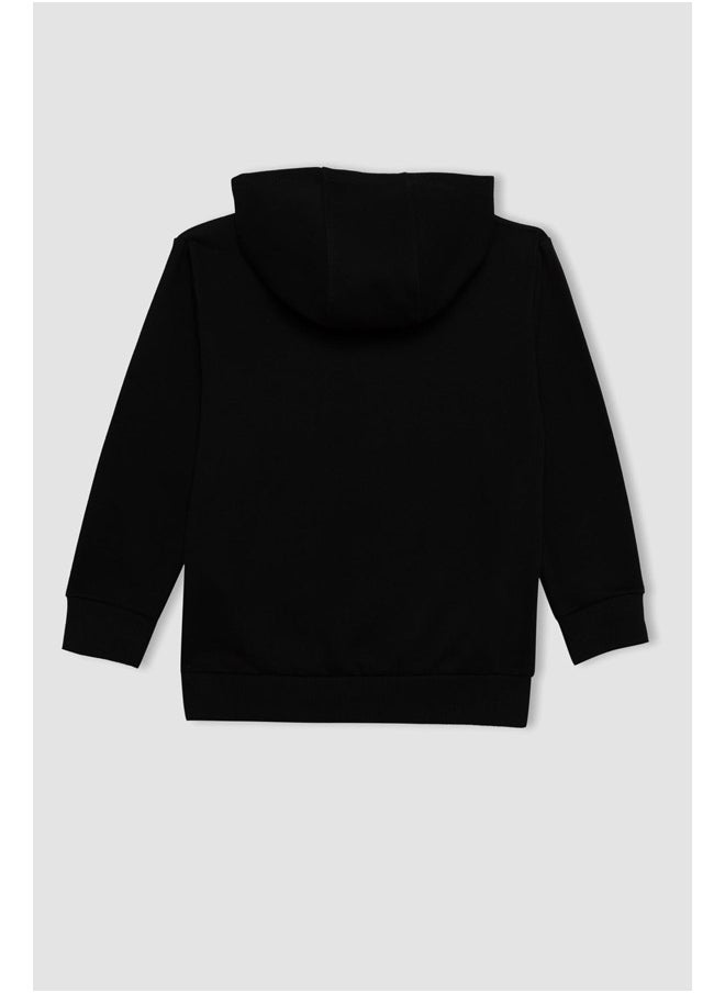 DeFacto Boy Knitted Regular Fit Hooded Long Sleeve Cardigan  - Image 5