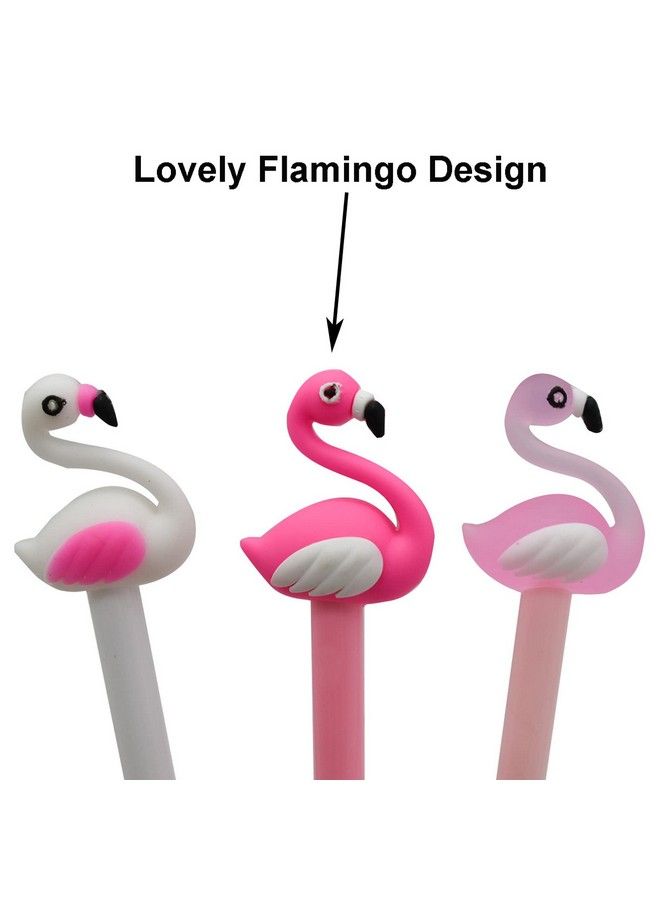 Maydahui 12Pcs Flamingo Gel Pen Cute Cartoon Animal Pens Novelty Creative Pen 3 Color Black Ink For Office School Party Stationery Supplies - Image 4