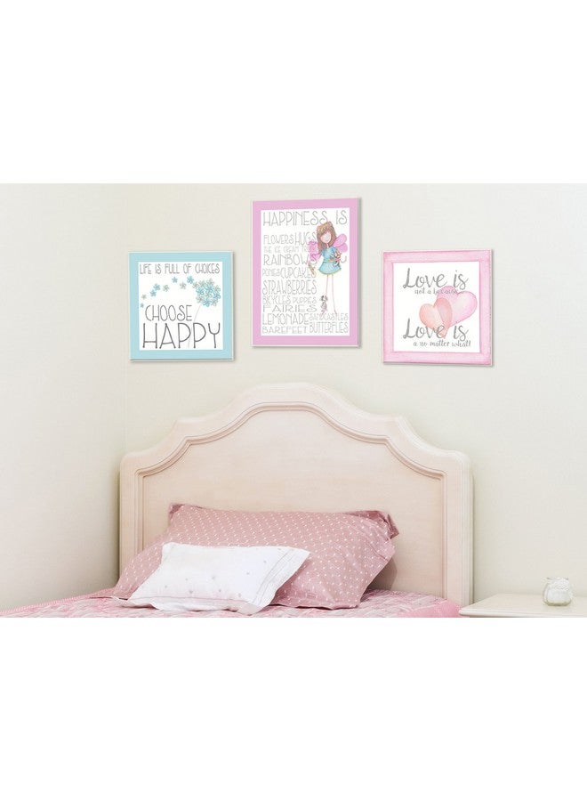 Stupell Industries Stupell Home Décor Happiness Is…' Pink Fairy Typography Wall Plaque Art, 10 X 0.5 X 15, Proudly Made In Usa - Image 2