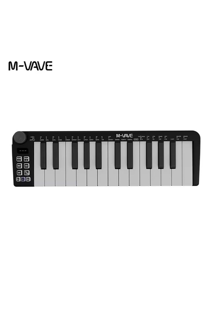 ام- فيفي لوحة مفاتيح MIDI صغيرة SMK-25 من M-vave مزودة بـ 25 مفتاحًا حساسًا للسرعة وتدعم الاتصال اللاسلكي / USB - Image 1