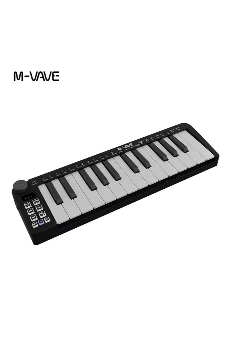 ام- فيفي لوحة مفاتيح MIDI صغيرة SMK-25 من M-vave مزودة بـ 25 مفتاحًا حساسًا للسرعة وتدعم الاتصال اللاسلكي / USB - Image 2