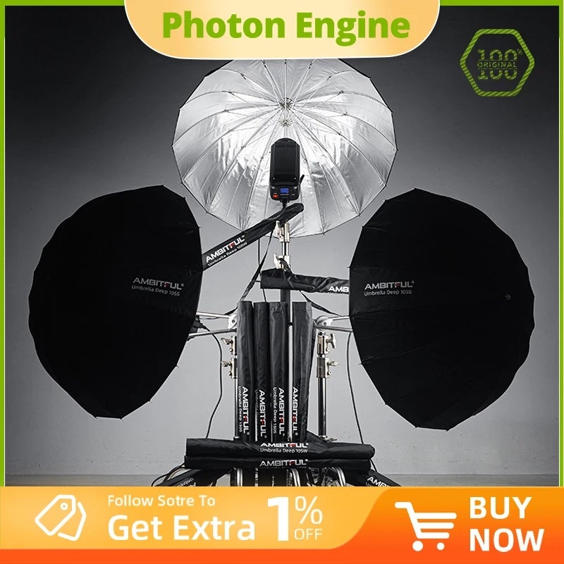 أمبيتيفول صندوق إضاءة ناعم Ambitful, Black Silver Kit 6 - Image 2