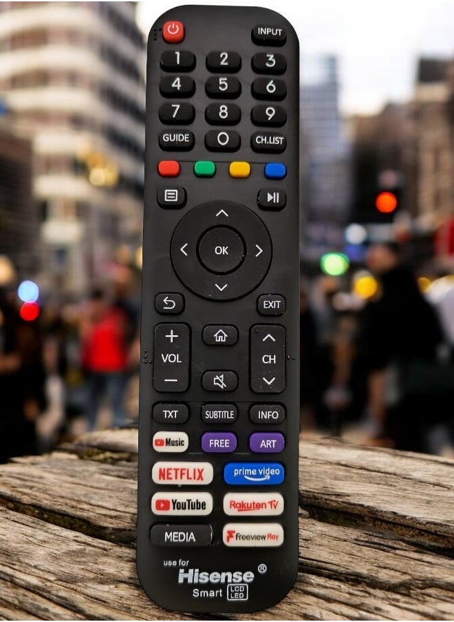 Hisense - Replacement Universal Remote Control For Hisense TVs, Smart LCD/LED - Image 1