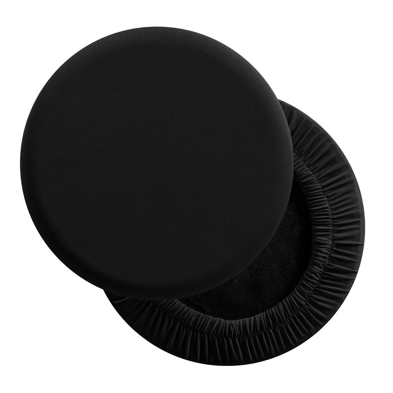 LUSHVIDA LUSHVIDA Round Bar Stool Covers  Super Soft and Washable Elastic Stool Slipcover for Dia1214 Chair Set of 2 