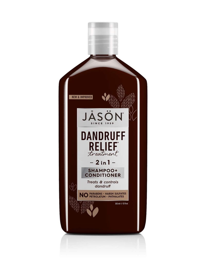 Jason Dandruff Relief Treatment 2 in 1 Shampoo  Conditioner 12 Ounces 1 Pack