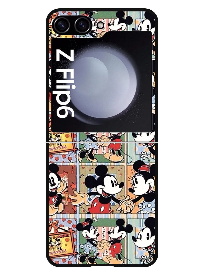 Theodor Protective Case Anti Scratch Shock Proof Bumper Cover For Samsung Galaxy Z Flip 6 Mickey (2) - Image 1