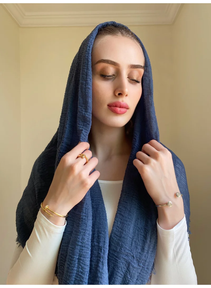 The Untitled Project After Midnight - Crinkle Organic Cotton Scarf