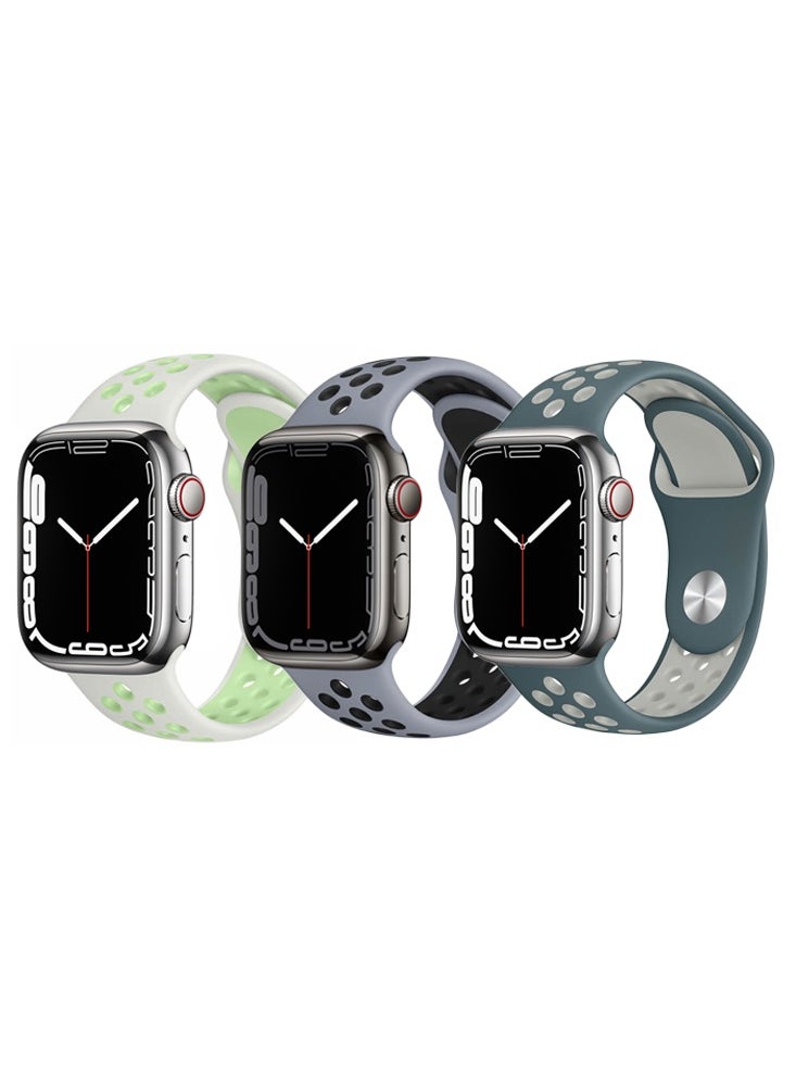3pcs Apple Watch Strap 42/41/40/38mm Replacement for Apple Watch Series 10/9/8/7/6/5/4/SE