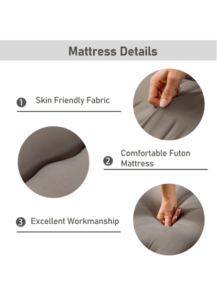 سمارت هوم مرتبة أرضية قابلة للطي مقاس 190×90 سم - غطاء قطني 100%، حشوة بوليستر ناعمة، مرتبة خفيفة الوزن للنوم والاسترخاء - Image 5