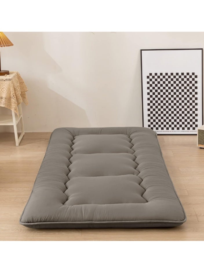 سمارت هوم مرتبة أرضية قابلة للطي مقاس 190×90 سم - غطاء قطني 100%، حشوة بوليستر ناعمة، مرتبة خفيفة الوزن للنوم والاسترخاء - Image 1