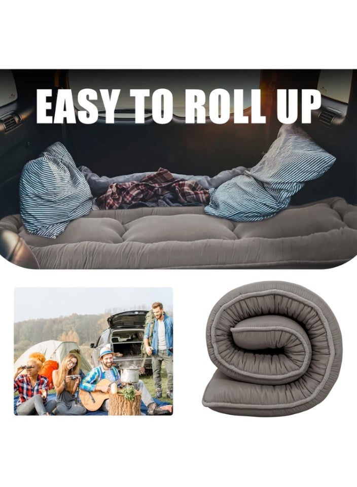 سمارت هوم مرتبة أرضية قابلة للطي مقاس 190×90 سم - غطاء قطني 100%، حشوة بوليستر ناعمة، مرتبة خفيفة الوزن للنوم والاسترخاء - Image 3