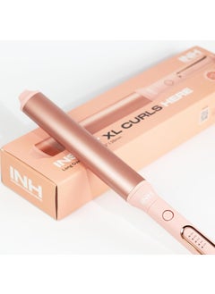 INH INH Hair Extra Long Oval Barrel Curling Iron with Tourmaline Ceramic Wand  Ionic Technology for Longer Looser Curls with ZFormation  Best Hair Clamp Free Wand for Frizz Free Hollywood Blowout 