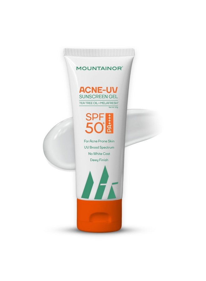 Mountainor Acne Uv Sunscreen Gel Spf 50+ Pa++++ 50G Dermatologically Tested For All Skin Types Suitable For Normal Oily Or Acne Prone Skin Paraben & Paraffin Free - Image 2