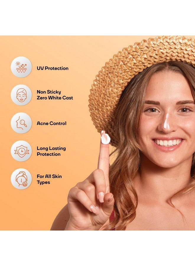 Mountainor Acne Uv Sunscreen Gel Spf 50+ Pa++++ 50G Dermatologically Tested For All Skin Types Suitable For Normal Oily Or Acne Prone Skin Paraben & Paraffin Free - Image 3