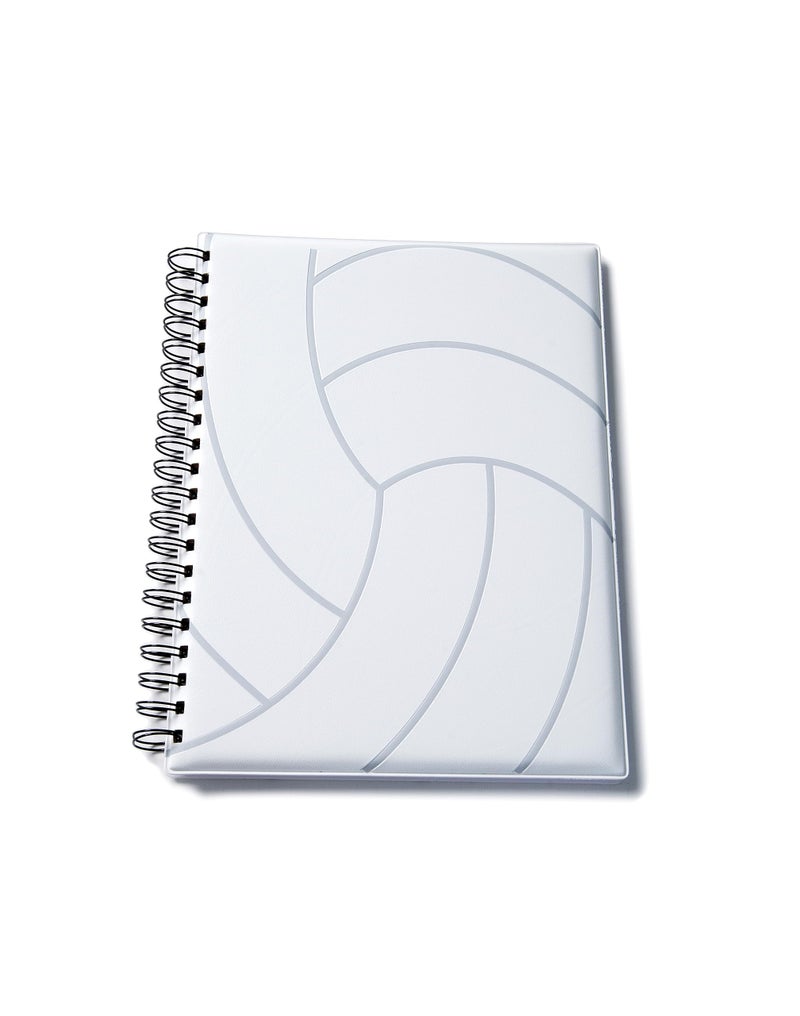 Tandem Sport Tandem Sport Volleyball Notebook  8 X 10 12 White Volleyball Spiral Notebook  Volleyball Gift Ideas  Gifts for Volleyball Players  Volleyball Accessories  Volleyball Gifts