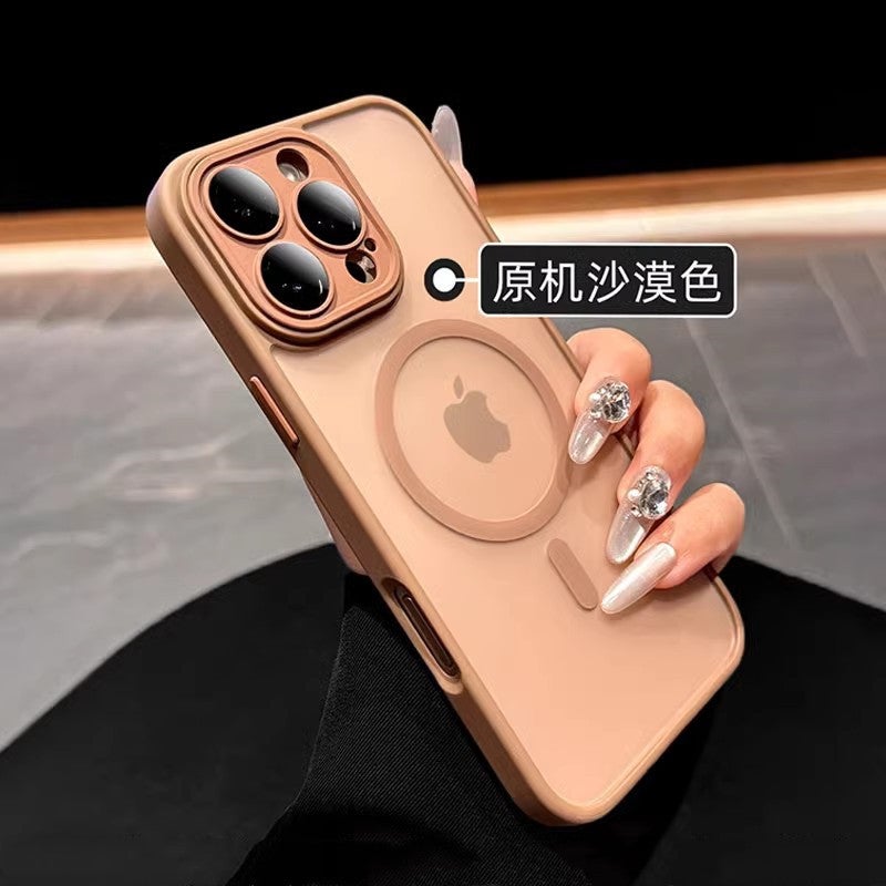 Suitable for Apple 17Promax Yashield Skin-Feel Magnetic Phone Case Iphone16 All-Inclusive Lens Film 14 Protective Cover - Image 1