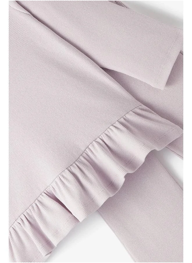 JUNE June Girl Camisole Skirt Flounce Set Lilac