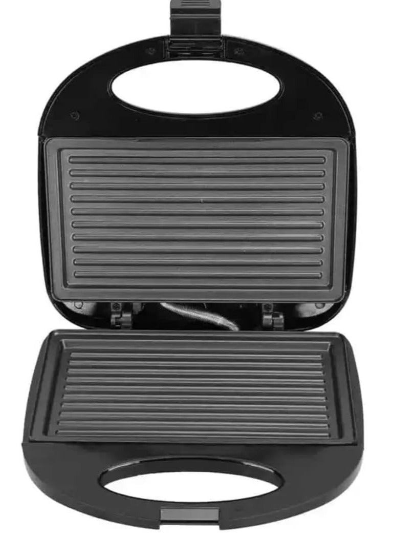 Denx 850W Sandwich Maker - Black - Image 2