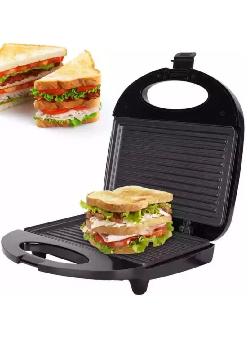 Denx 850W Sandwich Maker - Black - Image 3