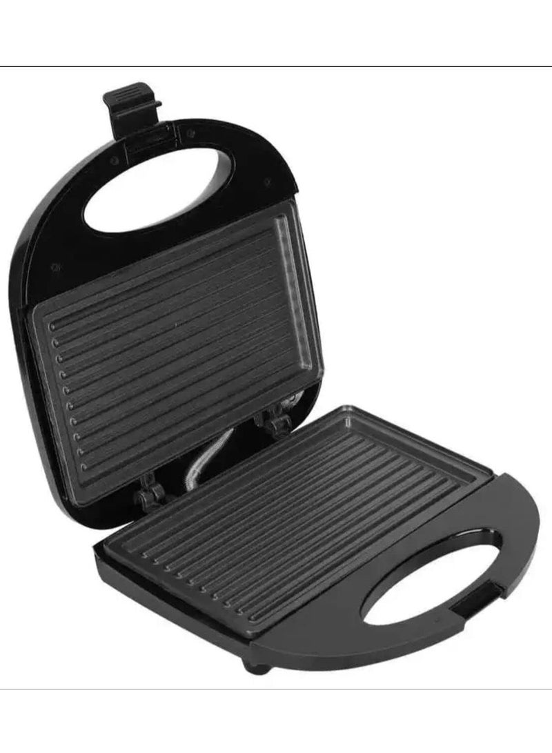 Denx 850W Sandwich Maker - Black - Image 4