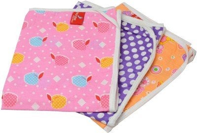 FARETO (Summer Special) Firststep Combo of 3 Baby Summer Cotton Cloth Blanket Cum Wrapper(Multi)(28 * 31inchs) - Image 1