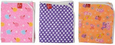 FARETO (Summer Special) Firststep Combo of 3 Baby Summer Cotton Cloth Blanket Cum Wrapper(Multi)(28 * 31inchs) - Image 2