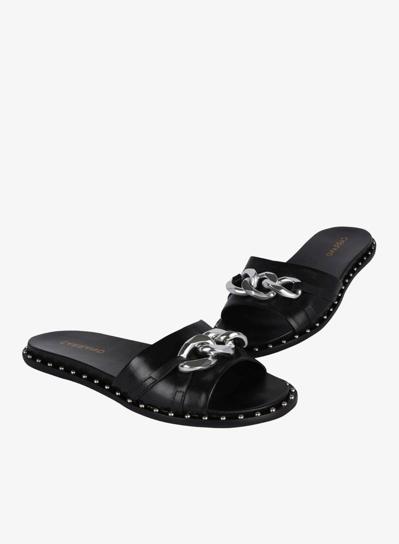 Carrano Ladies Flat Chain Belt Slip On Leather 206027 Tr0102 - Image 2