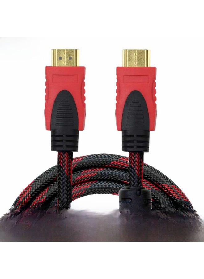 Hdmi Cable Red And Black Net 1.4 1080p Computer Monitor TV Set-top Box Cable HD Cable-Line Length:Other Specifications - Image 1