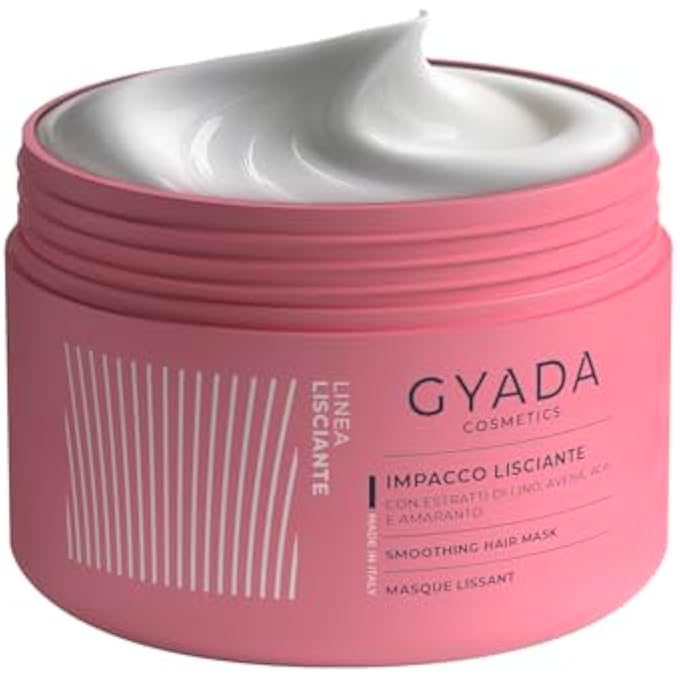 GYADA COSMETICS عبوة تنعيم وإعادة هيكلة وتأديب، تعطي لمعان للشعر الحريري، 250 مل - Image 1