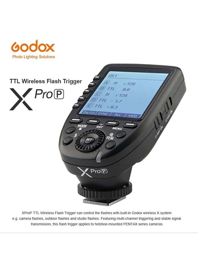 Godox Godox Xpro-P TTL Wireless Flash Trigger with 1/8000s HSS, 5 Group 4 Fuction Button for Pentax K-1, 645Z, K70, K50, KP, K-S2, K-3 II Digital Cameras  - Image 2